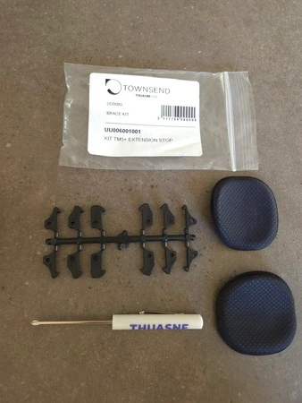 Thuasne Rebel kniebrace bijgeleverde extensie grips, getest door fysioengezond.nl