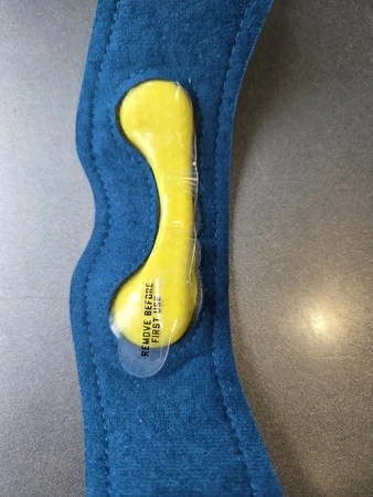 Push Sports patellabrace binnezijde met pelotte, getest door fysioengezond.nl