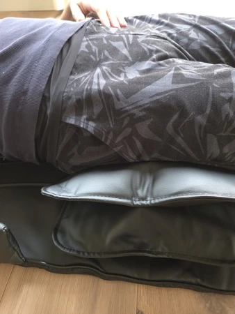Flamengo InfraStretch massagemat heup en bil massage, getest door fysioengezond.nl