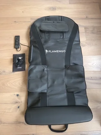 Flamengo InfraStretch massagemat uitgerold op de vloer, getest door fysioengezond.nl